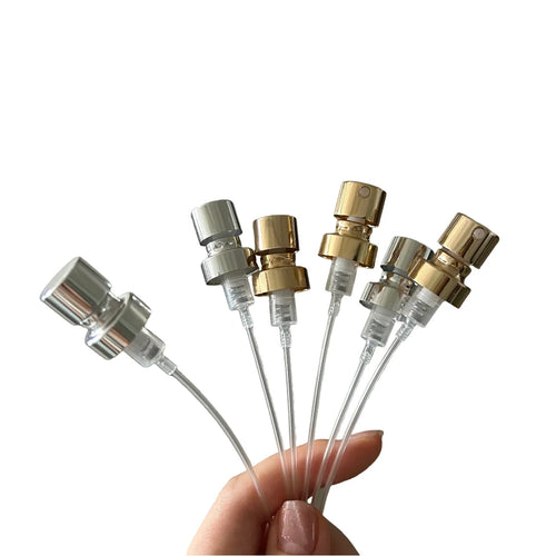 0.13 Cc Dosage Perfume Sprayer Gold Black Color Sprayer Fea 15mm 0.13 Cc Silver Crimp Pump for Fragrance Spray