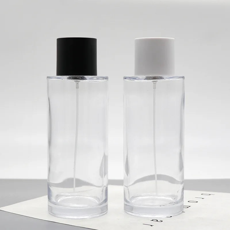 New Design Big Capacity 250ml Round Crimp Neck Parfum Fragrance Glass Spray Perfume Bottle