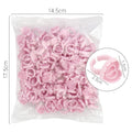 Custom logo 100pcs Silicon Glue Holder Pallet Plastic Eyelash Extension Eye Lash Holder Heart Glue Rings for Eyelashes Extension