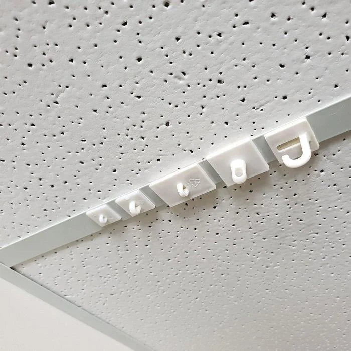 Hookei Factory Sale Strong Adhesive Ceiling Hooks Self Adhesive Towel Wall Hanger Ceiling Plastic Hook With Foam Adhesive