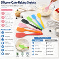Custom Logo Food Grade Heat Resistant Silicone Cake Baking Spatula OEM ODM Non Scratch Silicone Scraper Private Label Packaging