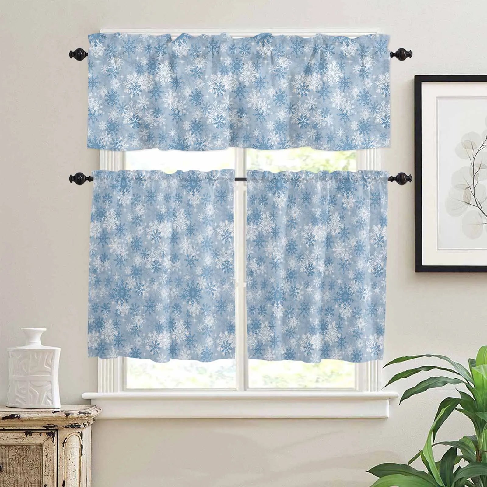 Wholesale 3pcs Darkening Kitchen Tier Short Curtains Window Drapes for  the Cafe Bathroom Bedroom Drapes Living Room