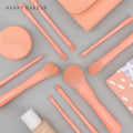 HMU Hot Pink-Makeup-Brush-Set Wholesale Face 9pcs Organic Eco Friendly Elegant Customisable Wood Soft Pink Make up Brushes
