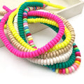 Hot Selling Jibaizhao 4 7mm Mixed Color Circular Polymer Clay Beads DIY Earrings Jewelry Making Bracelet Accessories Loose Batch