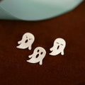Hot New Fashion 925 Sterling Silver Ghost Stud Earrings Trendy Style for Engagement Occasions