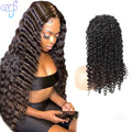 XYS 10-40 Inch Deep Wave 13x4 HD Lace Front Human Hair Wigs Wholesale Virgin Wigs for Black Women Partywear