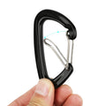 12kn D Shape Aviation Aluminum 7075 EN12275 Certified Hammock Out Camping Spring Carabin Snap Hook Clip