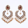 Wholesale Indo Western Meenakari Earring With Mehndi Plating in Artificial Jewellery