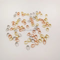 14K Solid Gold Jewelry Findings Gold Hook Clip Connector Clasp Pendant Bails for Necklace Making