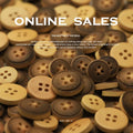 Designer Style  Orignal Round Engraved Burnt Color 4 Hole Wood Button for Clothes
