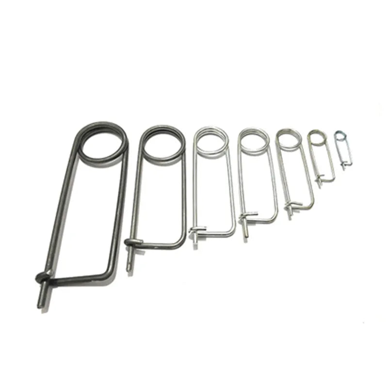 Customized Titanium Zinc Stainless Steel Rectangular Lock Pin R-Type Spring Clip Safety Lock Pins
