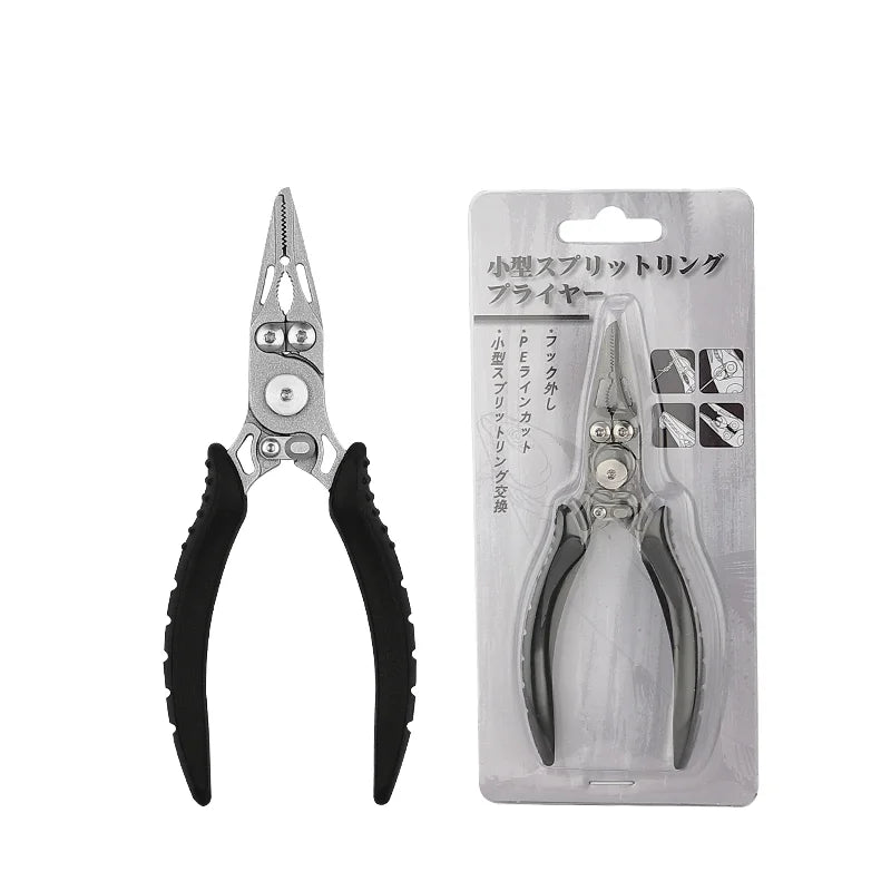 Professional Saltwater Japanese Lure Plier Tungsten Carbide Cutters Hook Remover Fishing Pliers