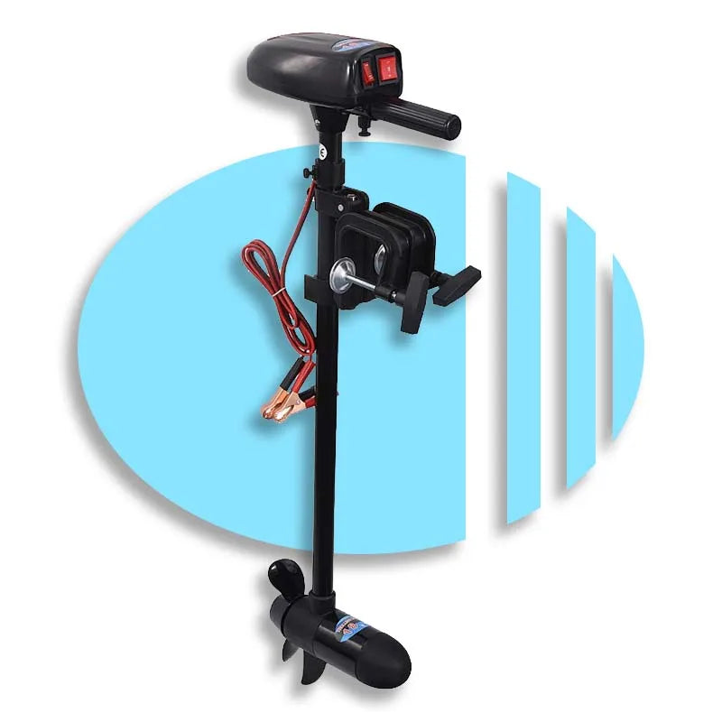 Solarmarine Inflatable Electric Boat Outboard Motor Trolling Motor for Fishing CE Certified PVC Black