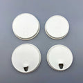 Eco-Friendly Compostable Microwavable Non-Spill Flip Top Cap Sugarcane Hot Coffee Cup Lids 8-24oz 80MM 90MM White PE PLA Coating