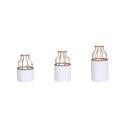 Modern Creative 3-Piece Ceramic Succulent Flower Pot Tabletop Vase Home Garden Outdoor Decoration Christmas