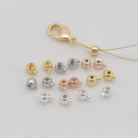 Wholesale Handmade Closing Clips End Clasps 14K 18K Gold Plated Position Buckle for Diy Necklace Bracelet Ankle Accessories