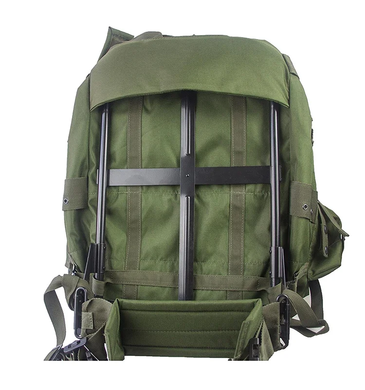Green Color Hot Sale Outdoor Travel Special Shoulder Large Capacity Backpack  with Iron Frame Bag