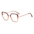 Trendy Good Quality Eyewear Eyeglasses Vintage Anti Blue Light Myopic Glasses Leopard Pink Metal Women Eyeglass Frames