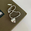 VIANRLA Minimalist Chain Bracelet for Girl Jewelry 925 Sterling Silver Bead Heart Bracelets Dropshipping Free Laser Logo