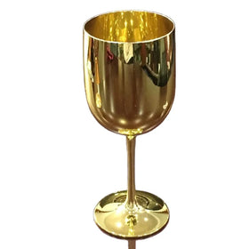 High Quality Electroplating Unbreakable Wine Glasses Rose Gold Plastic Wine Glass