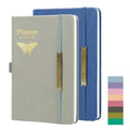 2026 Customizable Logo Weekly & Monthly Life Planner Pu Leather A5 Hard Cover Notebook Agenda for Office and Stationery