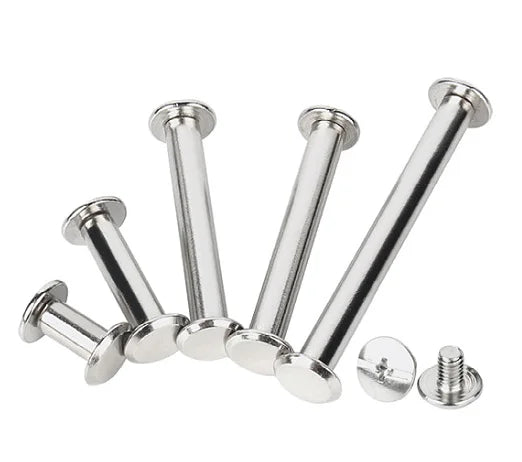 M4 M5 Stainless Steel Metal Chicago Binding Screw Nail Rivet Button Solid Belt Rivet Screws