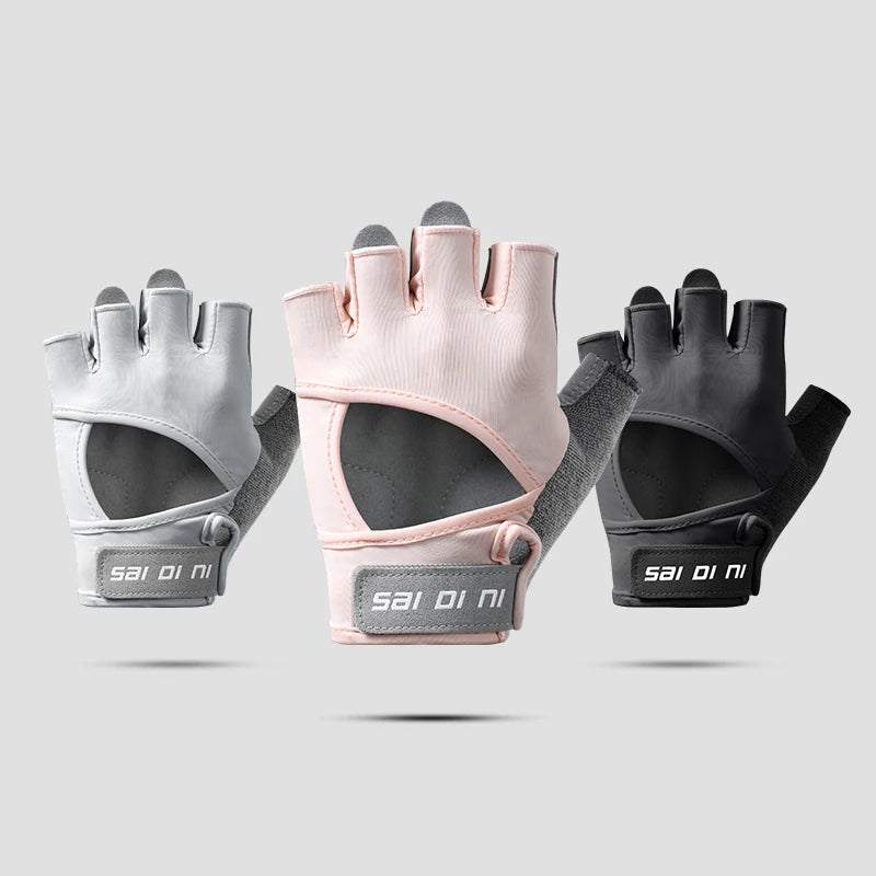 Exercise Half Finger Sports Workout Fitness Weight Lifting Training Men Women Gym Gloves