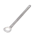 Ultra-Lightweight Titanium Spoon for Outdoor Camping Climbing Tours-Polished Bowl and Long Handle