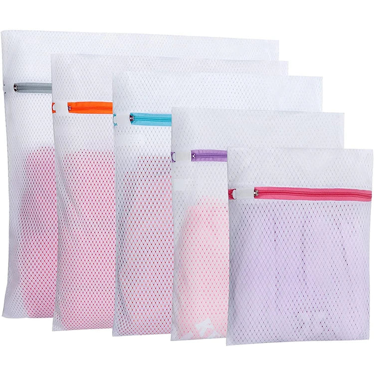 Hot Sale Customized Hotel Travel Portable Sock Mesh Wash Laundry Bags in Bulk