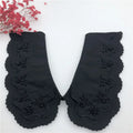 Chiffon Black American Vintage Style Peter Pan Collar Handmade Detachable Clothing AccessoriesDetach Collar Woman