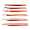 Shenzhen Eles Technology Co. Ltd Tweezers Lashista Stainless Steel Eyelash Tweezers Pinching With Logo