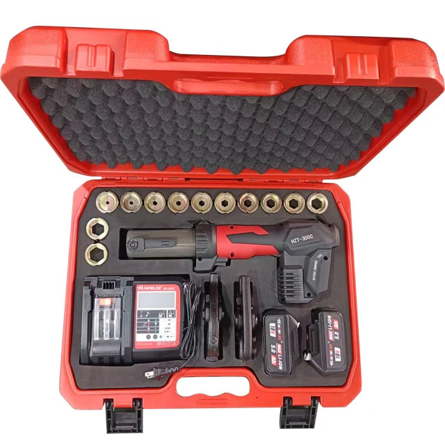 HZT-300C 3 in 1 Multifunctional Electric Cable Cutter Water Heating Pipe Pressure Pliers Hydraulic Crimping Pliers