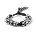 Men's Simple Luxury Fashion Bracelet Dragon Series Original Design Black Gun Color Hot Trend Stainless Steel Chain Link Animal