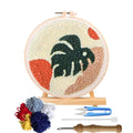 Diy Needlework Embroidery Starter Set Craft Tool Handmade Punch Needle Art Kit