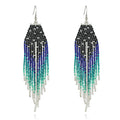 New Arrival Summer Bohemian Chandelier Earrings Silver Plated Resin Beads With Tassel Pattern Fashionable Pearl Jewelry Parties