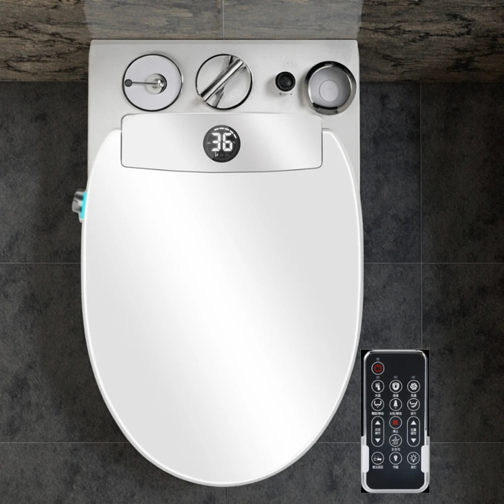 Automatic Certified Intelligent Bidet Seat Silent Slow Close Filter Water Leakage Protection Multi Cleaning Mode for Family Use
