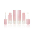 4ml Empty Mini Lip Gloss Tubes Round Gradient Color Pink Liquid Lipstick Tube Cosmetic Packing Bottle With Brush