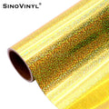 Wholesale Holographic Sparkle Dots Gold Vinyl Cutter Home DIY Cut Adhesive Vinyl Sheets