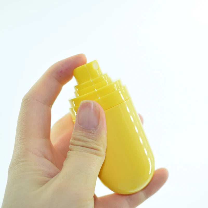 Eco Friendly Airless Pump Bottle Empty Airless Pink Yellow Lotion Pump Serum Foundation Plastic Upside Down Shampoo Bottles