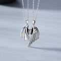 Wholesale Leather Rope Chain Necklace Creative Demon Angle Wings Couple Necklace