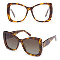 Vintage Brand Designer Sunglasses Men Women Over Size Square UV400 Shade Anti-glare Polarized Acetate With Metal Sun Glasses