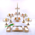Metal Crystal Wedding Cake Dessert Stand Set Baking Party Supplies for Birthday and Wedding for Food Business
