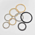 F-Cycle-1-1 Inner Size 25mm/28mm/30mm/35mm Eco-friendly Flat Plating O-shaped Accessories for Clothing & Bag