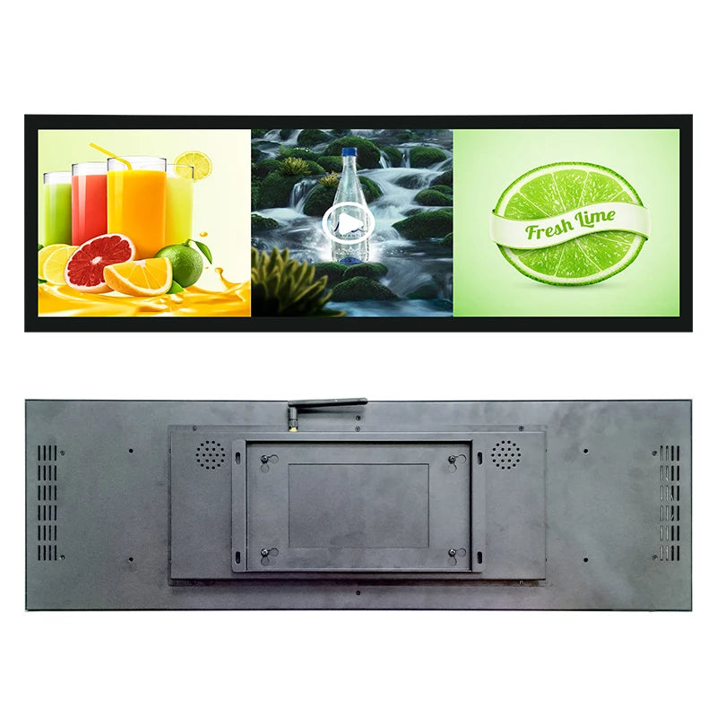 69.3 Inch 4K Free Cloud Server Stretched LCD Display Advertising Screen