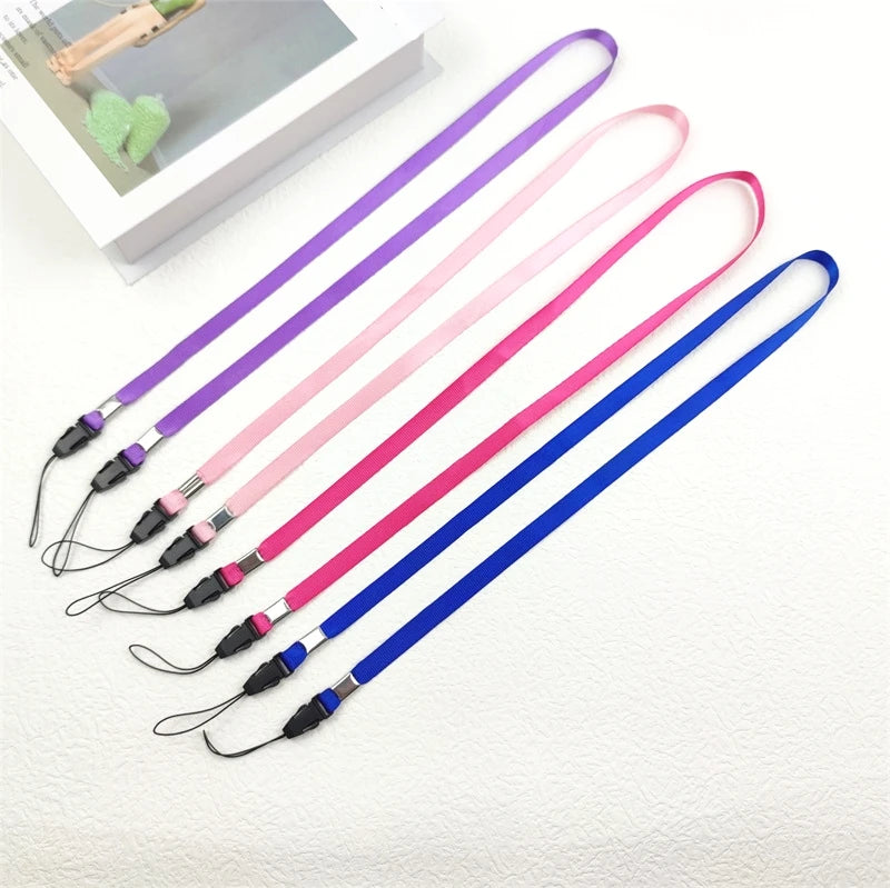 Factory Price Mobile Phone Straps Phone Holder Key Lanyard ID Badge Holders Colorful Neck Straps Name Tag Office Accessories