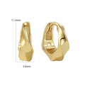 Nagosa Classic Women 925 Sterling Silver Jewellery 18kt 14kt Gold Vermeil Twist Hoop Earrings