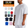 Wholesale Blank 100% Cotton T Shirt Drop Shoulder Oversized T-Shirts for Men 210 Grams Tshirt Oversize T Shirt