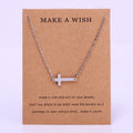 Stainless Steel Crescent Moon Sun Star Stars Compass Lotus Om Yoga Cross Heart Sugar Skull Antler Horseshoe Pendant Necklace