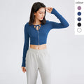 Running Apparel Sport Jacket Woman Zip up Cropped Athletic Jacket Sweat-wicking Jacket for Women