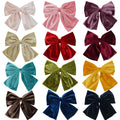 8inches Fashion Solid Color Velvet Bow Hair Clips Girls Hair Bow Barrettes Velvet Spring Clip Woman Hair Accessory